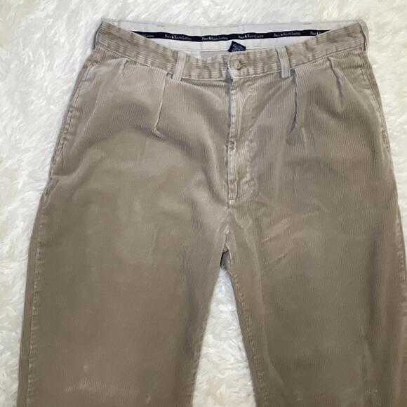 Lauren  Ralph Lauren Corduroy Pants Mens Size M Regular Fit Light Brown Chino - Picture 2 of 16